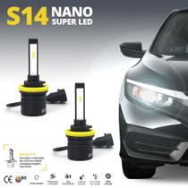 Par Lâmpadas H11 Farol Baixo Malibu 2010 2011 2012 2013 Super Led Mini Nano 6000k Sem Adaptar Shocklight S14