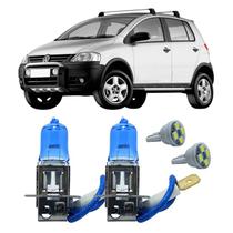 Par Lâmpadas H3 12V Super Branca 4300K CrossFox 2003 A 2014