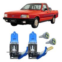 Par Lâmpadas H3 55W 12V Super Branca 4300K Pampa 1988 A 1992