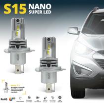 Par Lâmpadas H4 Nova Super Led Nano S15 6000k Shocklight