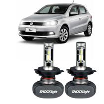 Par Lâmpadas H4 Super Branca 6000K Efeito Xenon Plug&Play Bivolt Shocklight Gol Novo 1.0 1.6 MI Total Flex 2009 até 2013 Par Lâmpadas H4 Super Branca 6000K Efeito Xenon Plug&Play Bivolt Shocklight Gol Novo 1.0 1.6 MI Total Flex 2009 até 2013