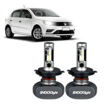 Par Lâmpadas H4 Titanium Ultra LED Plug&Play Bivolt Gol Black Rally Rally I Motion 1.0 1.6 8V 2011 a 2014 Shocklight
