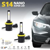 Par Lâmpadas H9 Super Led S14 Nano 6000k Branco Shocklight Par Lâmpadas H9 Super Led S14 Nano 6000k Branco Shocklight