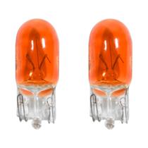 Par Lâmpadas Laranja Ambar T10 Cinoy 2821 12v 3w Meia Luz Lanterna Placa Teto Break Light Base Vidro