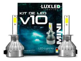 Par lâmpadas led mini v10 12v 20000lm 6500k h1