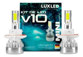 Par lâmpadas led mini v10 12v 20000lm 6500k h13