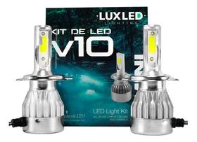 Par lâmpadas led mini v10 12v 20000lm 6500k h4