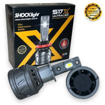 Par Lâmpadas Led S17X Farol Milha H3 Fiat Tempra Tipo Todos