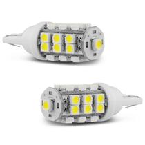 Par Lâmpadas LED T10 W5W Pingo 25 LEDs 4W 12V Luz Branca Aplicação Farol Meia Luz - Mixcom