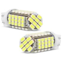 Par Lâmpadas LED T10 W5W Pingo 68 LEDs 12V 4W Tonalidade Branca para Aplicação Farol Baixo