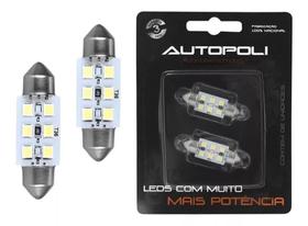 Par Lâmpadas Led Torpedo 36mm Luz De Teto E Placa Automotivo