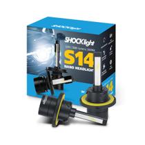Par Lâmpadas Nano Headlight S14 H13 Shocklight 6000K 12V 32W 3600LM