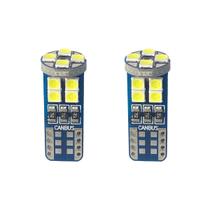 Par Lâmpadas Pingo Led C/ Canceller Canbus T10 12 Leds Smd