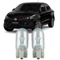Par Lâmpadas Pingo Original Esmagada T10 12v 5w 2825 Fiat Cronos Antigo Faroleta Teto Placa Lanterna