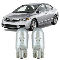 Par Lâmpadas Pingo Original Esmagada T10 12v 5w 2825 Honda Civic Antigo Faroleta Teto Placa Lanterna