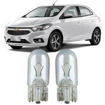 Par Lâmpadas Pingo Original Esmagada T10 12v 5w 2825 Onix Antigo Faroleta Teto Placa Lanterna