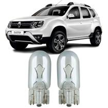 Par Lâmpadas Pingo Original Esmagada T10 12v 5w 2825 Renault Duster Faroleta Teto Placa Lanterna