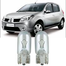 Par Lâmpadas Pingo Original Esmagada T10 12v 5w 2825 Renault Sandero Faroleta Teto Placa Lanterna