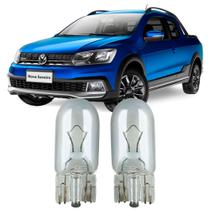 Par Lâmpadas Pingo Original Esmagada T10 12v 5w 2825 Saveiro Cross G7 Faroleta Teto Placa Lanterna