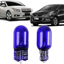 Par Lâmpadas Pingo Super Branca Esmagada T10 Chevrolet Cruze Faroleta Teto Placa Lanterna