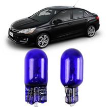 Par Lâmpadas Pingo Super Branca Esmagada T10 Citroen C4 Faroleta Teto Placa Lanterna