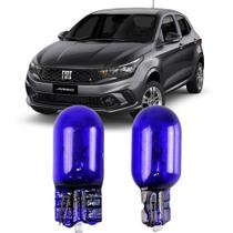 Par Lâmpadas Pingo Super Branca Esmagada T10 Fiat Argo Faroleta Teto Placa Lanterna