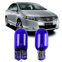 Par Lâmpadas Pingo Super Branca Esmagada T10 Honda City Antigo Faroleta Teto Placa Lanterna
