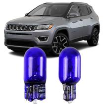 Par Lâmpadas Pingo Super Branca Esmagada T10 Jeep Compass Faroleta Teto Placa Lanterna