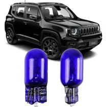 Par Lâmpadas Pingo Super Branca Esmagada T10 Jeep Renegade Faroleta Teto Placa Lanterna