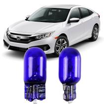 Par Lâmpadas Pingo Super Branca Esmagada T10 Novo Honda Civic Faroleta Teto Placa Lanterna