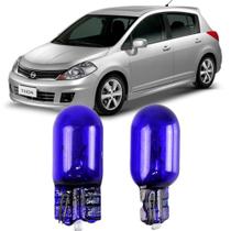 Par Lâmpadas Pingo Super Branca Esmagada T10 Tiida Faroleta Teto Placa Lanterna