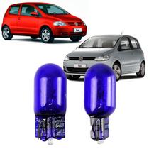 Par Lâmpadas Pingo Super Branca Esmagada T10 Volkswagen Fox Todos Faroleta Teto Placa Lanterna