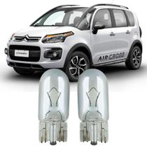 Par Lâmpadas Pingo T10 Citroen Aircross Faroleta Teto Placa