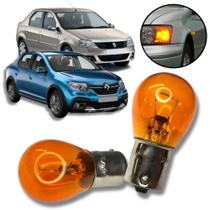 Par Lâmpadas Pisca Seta 1 Polo Ambar Renault Logan 2008/2018 Par Lâmpadas Pisca Seta 1 Polo Ambar Renault Logan 2008/2018