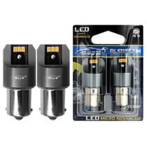 Par Lâmpadas Seta LED 1156 (P21W) 12/24 V 3W 6LED Canbus Ambar