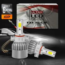 Par Lâmpadas Ultra LED 2D 6000 Lúmens Tay Tech H1 H7 H8 H11 H16 H27 12V 24V 40W Carro Moto Caminhão