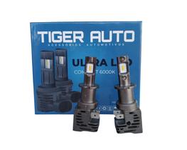 Par Lâmpadas Ultra Led Compact H1 6000k 10000lm Tiger Auto