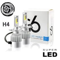 Par Lâmpadas Ultra Led Full H4 Efeito Xenon Super Branca