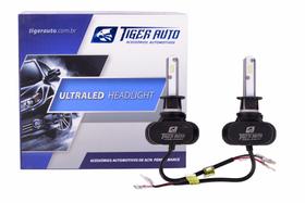 Par Lâmpadas Ultra Led H1 6000K 12V e 24V 50W 8000LM - Tiger Auto