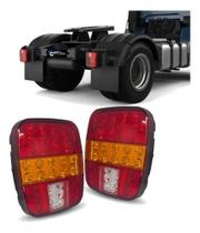 Par Lanterna Caminhão Universal Led 12-24v C/vigia Marmitão Par Lanterna Caminhão Universal Led 12-24v C/vigia Marmitão