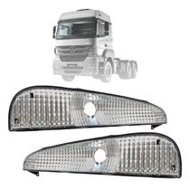 Par Lanterna Dianteira Caminhão MB Axor 2006 07 a 2016 Pisca Seta Iluminação 9408200421 9408200321