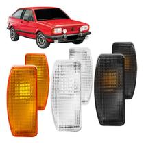 Par lanterna dianteira gol voyage saveiro parati 82/86 ambar cristal fume Par lanterna dianteira gol voyage saveiro parati 82/86 ambar cristal fume