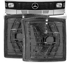 Par Lanterna Dianteira Pisca MB 708/709/710/712/912 Metalizada Fumê