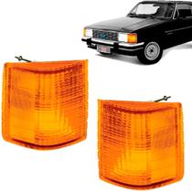 Par Lanterna Dianteira Pisca Opala Caravan 80/86 D20 A20 C20 Laranja Ld + Le