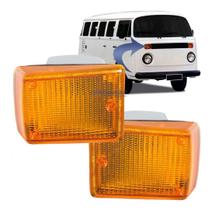 Par Lanterna Dianteira Pisca Seta Kombi Completo Ambar Par Lanterna Dianteira Pisca Seta Kombi Completo Ambar