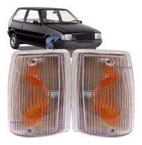 Par Lanterna Dianteira Pisca Seta Uno Premio Elba 1985 a 1990 Cristal