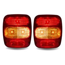 Par Lanterna Ford Vw Euro 5 LED Cristal MT 12V