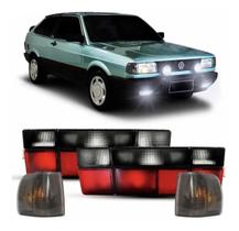 Par Lanterna Gol Quadrado Fumê + Piscas 91 92 93 94 95 96 Par Lanterna Gol Quadrado Fumê + Piscas 91 92 93 94 95 96