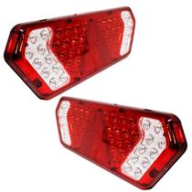 Par Lanterna Guerra Caminhão Carreta Bivolt 12/24 Volts