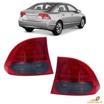 Par Lanterna Honda New Civic 2007 2008 2009 2010 2011 Fume